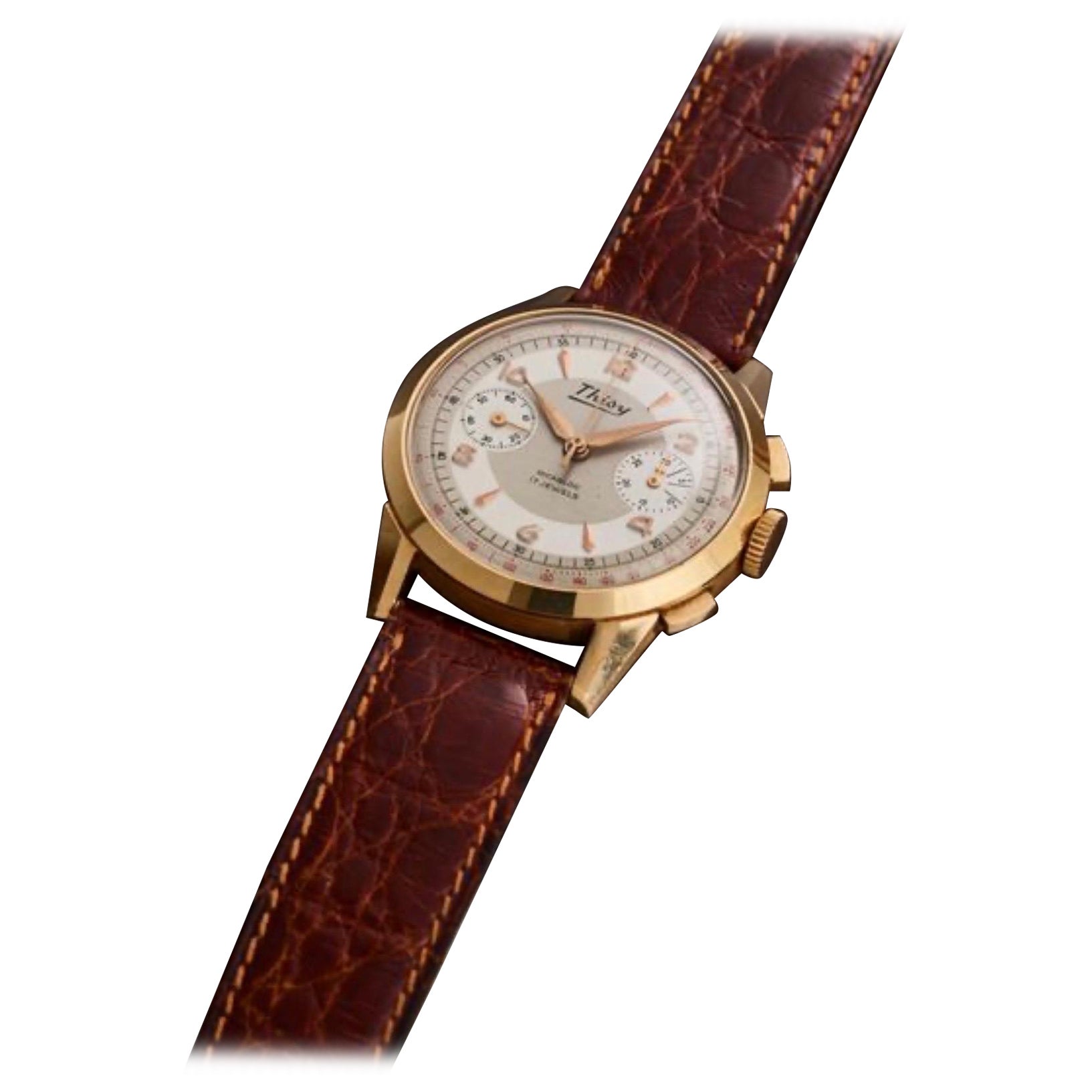THISY Valjoux 22 circa 1950 Caja: oro rosa de 18 quilates
