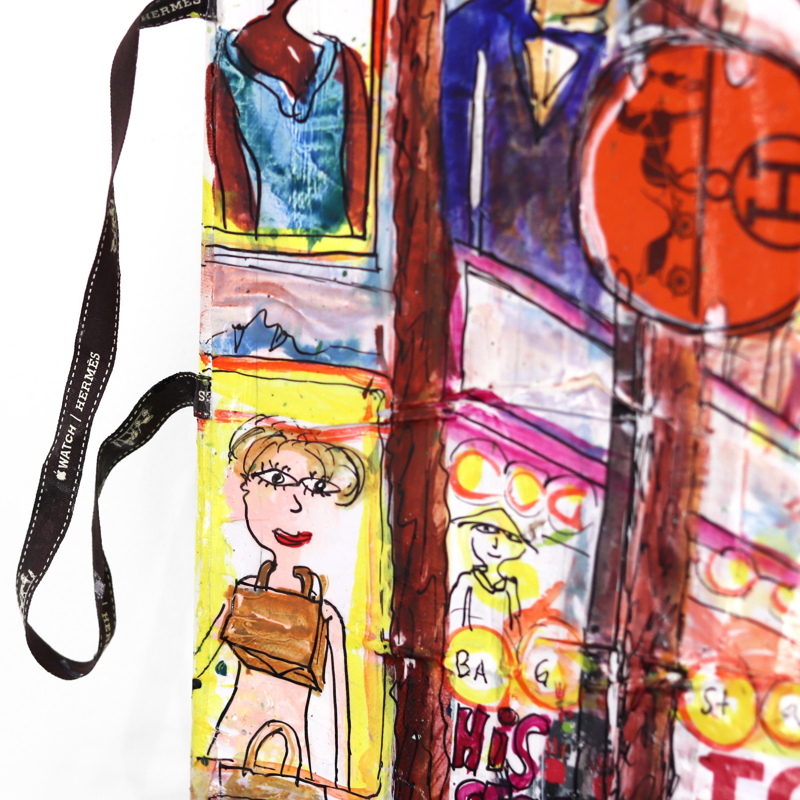 LA Bag Art Hollywood - Iconic Luxury Shopping Bags Meet Large Original Artwork For Sale 1