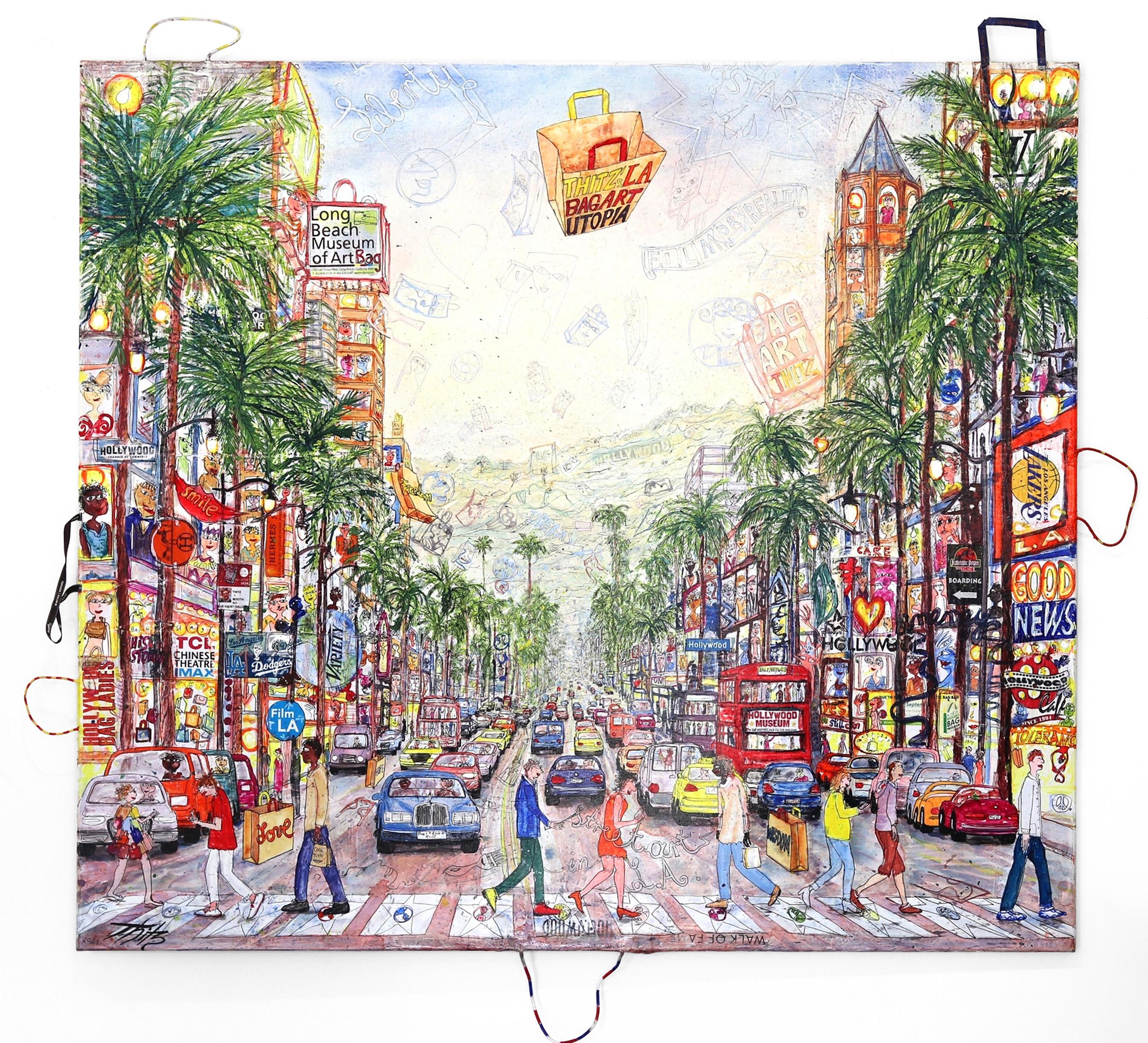 LA Bag Art Hollywood - Iconic Luxury Shopping Bags Meet Large Original Artwork