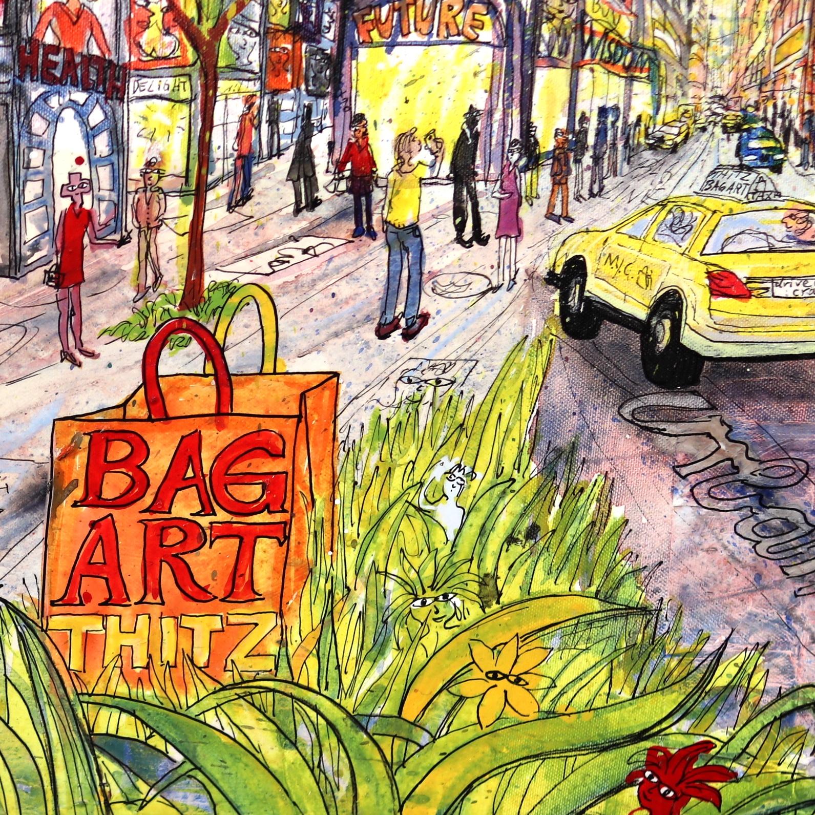 New York Bag Art For Sale 1