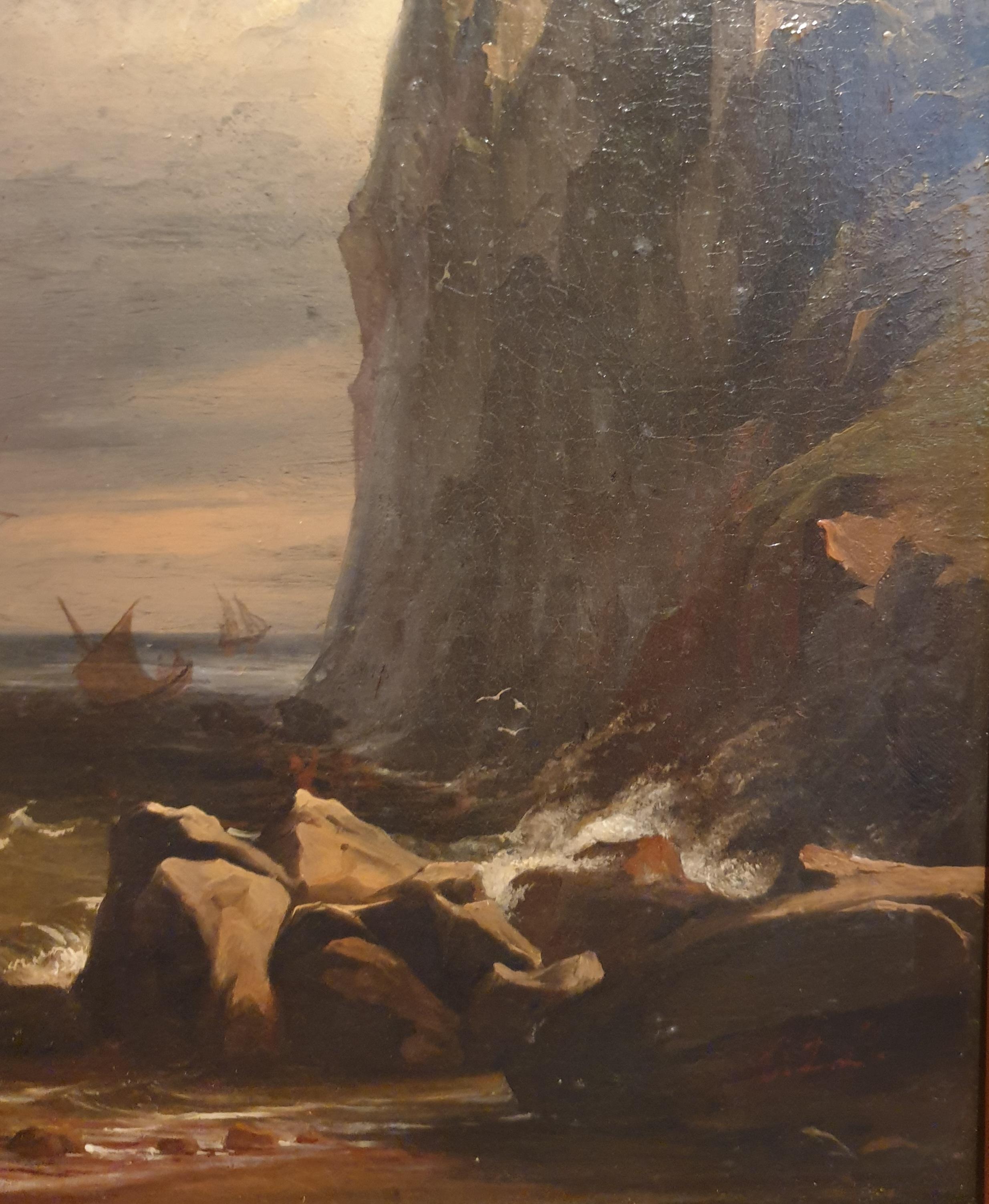 Théodore de LIGNY
(Attivo negli anni 1830/1840)
Olio su carta
21,5 x 31 cm (41 x 32 cm con cornice)
Firmato in basso a destra 