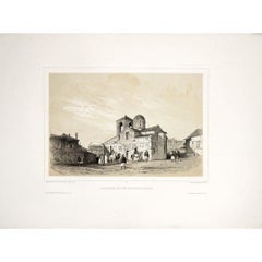 1846 original engraving by Théodore Du Moncel - Ancienne Eglise Metropolitaine
