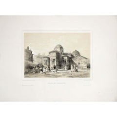 1846 Originalstich von Théodore Du Moncel - Kapnikarea Church's Athen