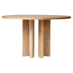 Thola Round Dining Table in European Light Solid Oak by Mokko Amsterdam