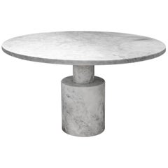 Tholos White Marble Small Side Table