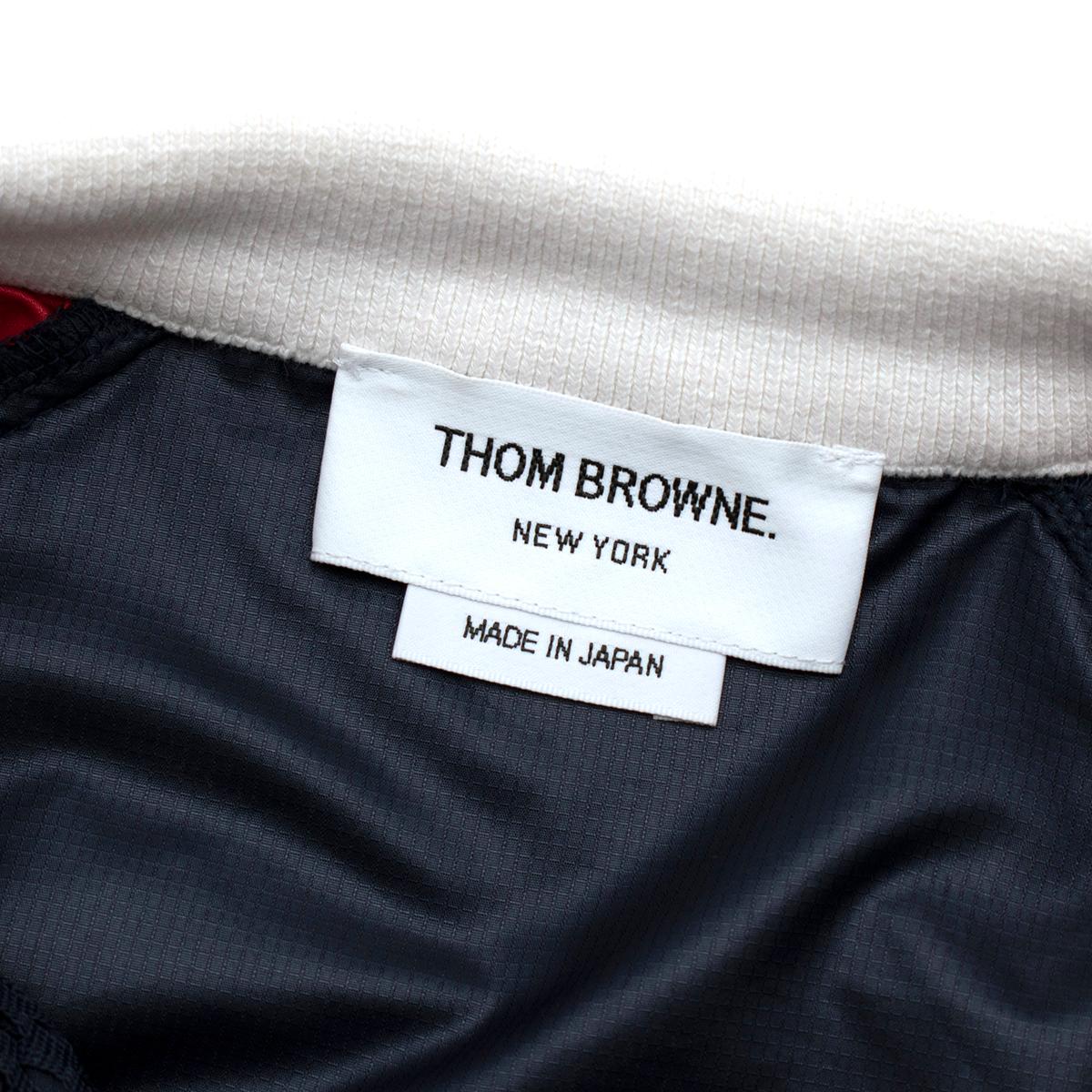 Red Thom Brown Tricolour AirTex Track Jacket - US 0-2 For Sale