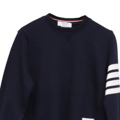 Sudadera de Thom Browne con rayas de 4 barras, de algodón azul marino