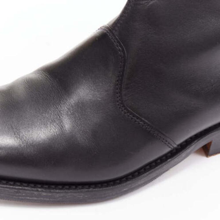THOM BROWNE - stivaletti con zip minimal in pelle nera, rossa e blu - EU38 in vendita 2