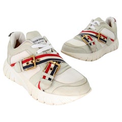 Thom Browne 42 Turnschuhe mit doppeltem Riemen TB-0901N-0002