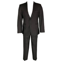 THOM BROWNE per NEIMAN MARCUS Taglia S Abito da smoking nero su nero a spina di pesce