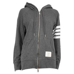 Thom Browne Grey Zip Up Hoodie Size S