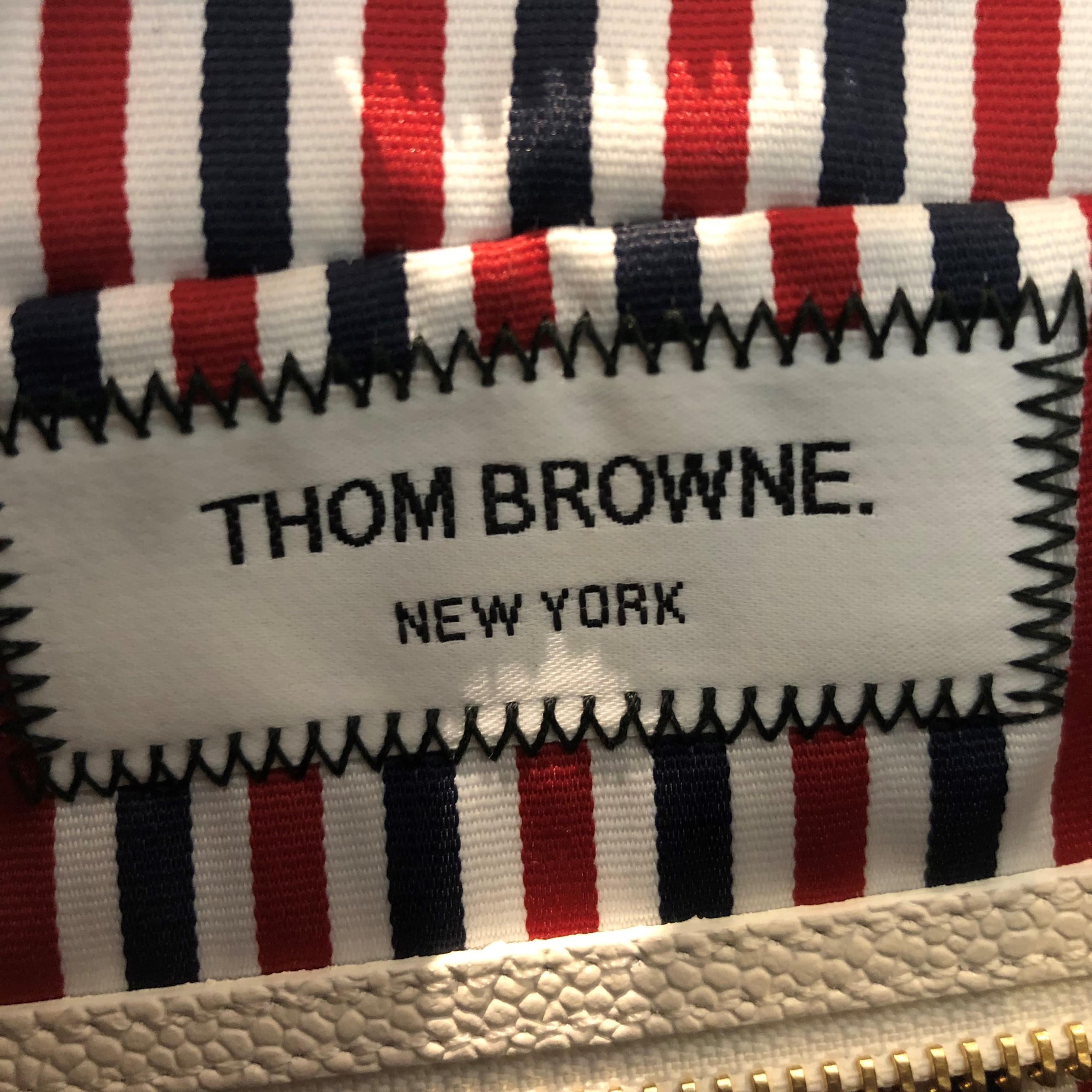 Women's or Men's Thom Browne Hector Tote Printed Leather