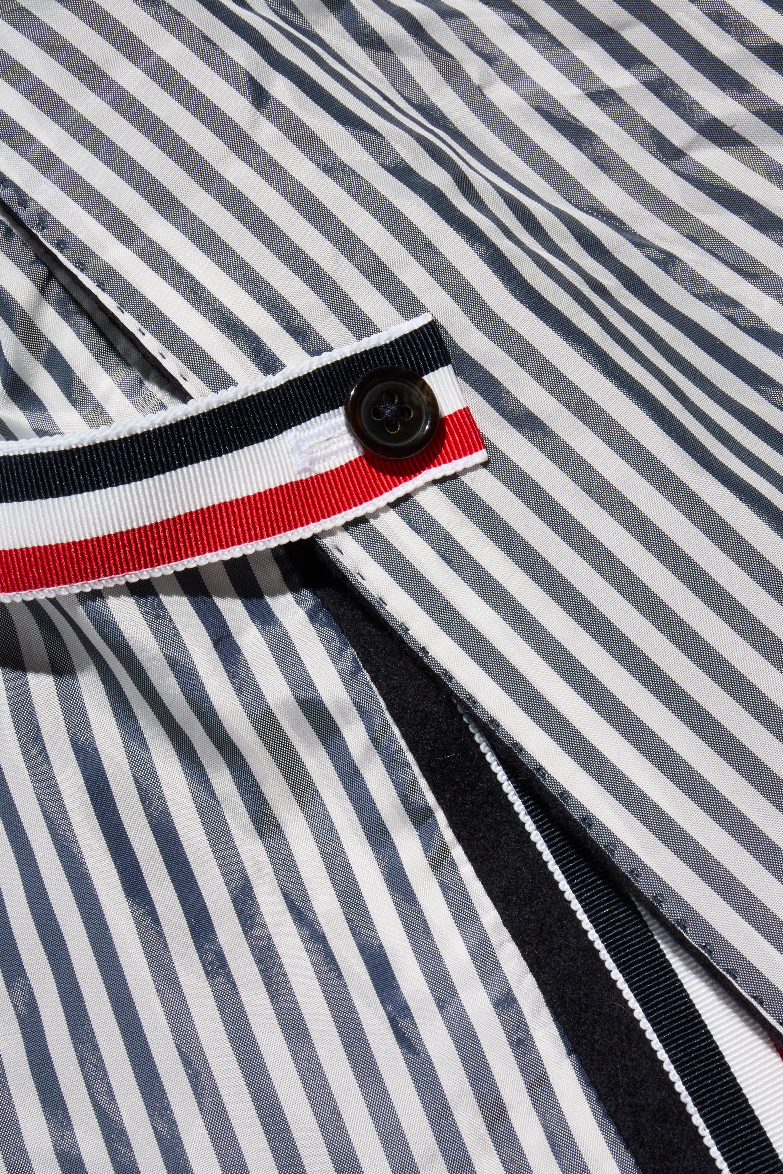 Giacca lunga Thom Browne Uomo Navy 100% Cashmere Sartoria Italiana 3R / 52R in vendita 6