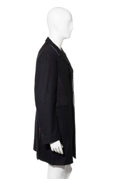 Thom Browne Men’s Navy 100% Cashmere Long Jacket Italian Tailoring 3R / 52R