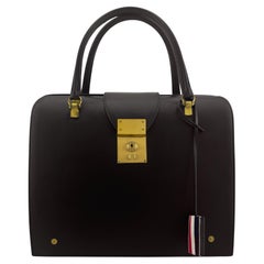 Thom Browne 'Mr. Thom' Brown Leather Doctor Bag Style Briefcase