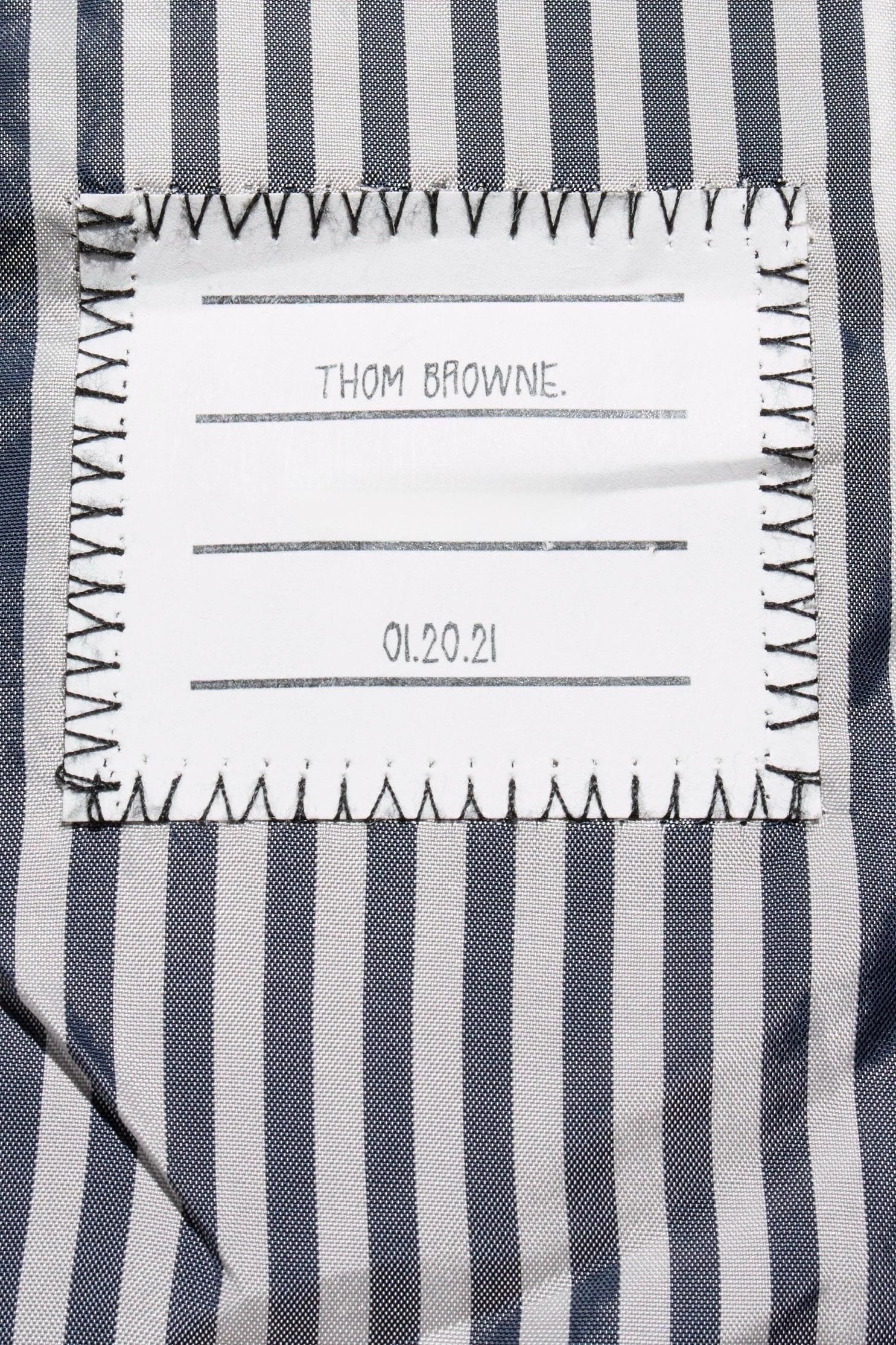 Thom Browne Navy Wool Blazer Size 52R (US 42R) For Sale 4