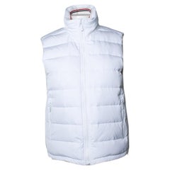 Thom Browne, padded gilet in white