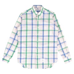 Camicia in cotone a quadri di Thom Browne