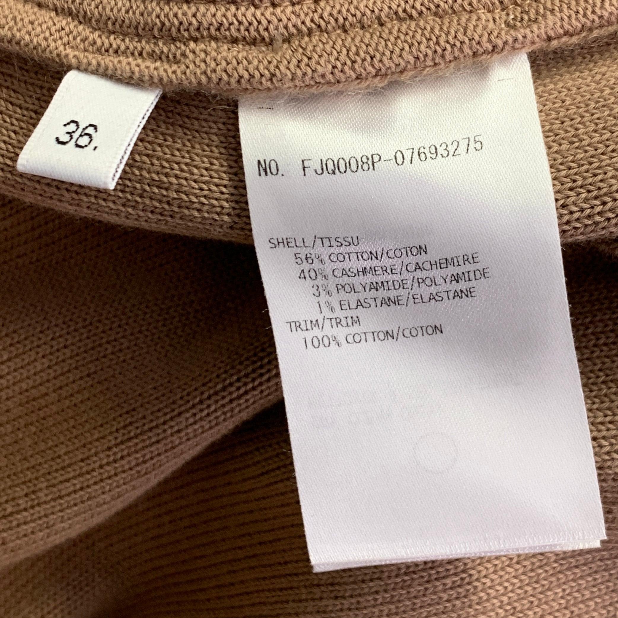 THOM BROWNE Size 0 Brown Cream Cotton Blend Stripe Casual Pants For Sale 2