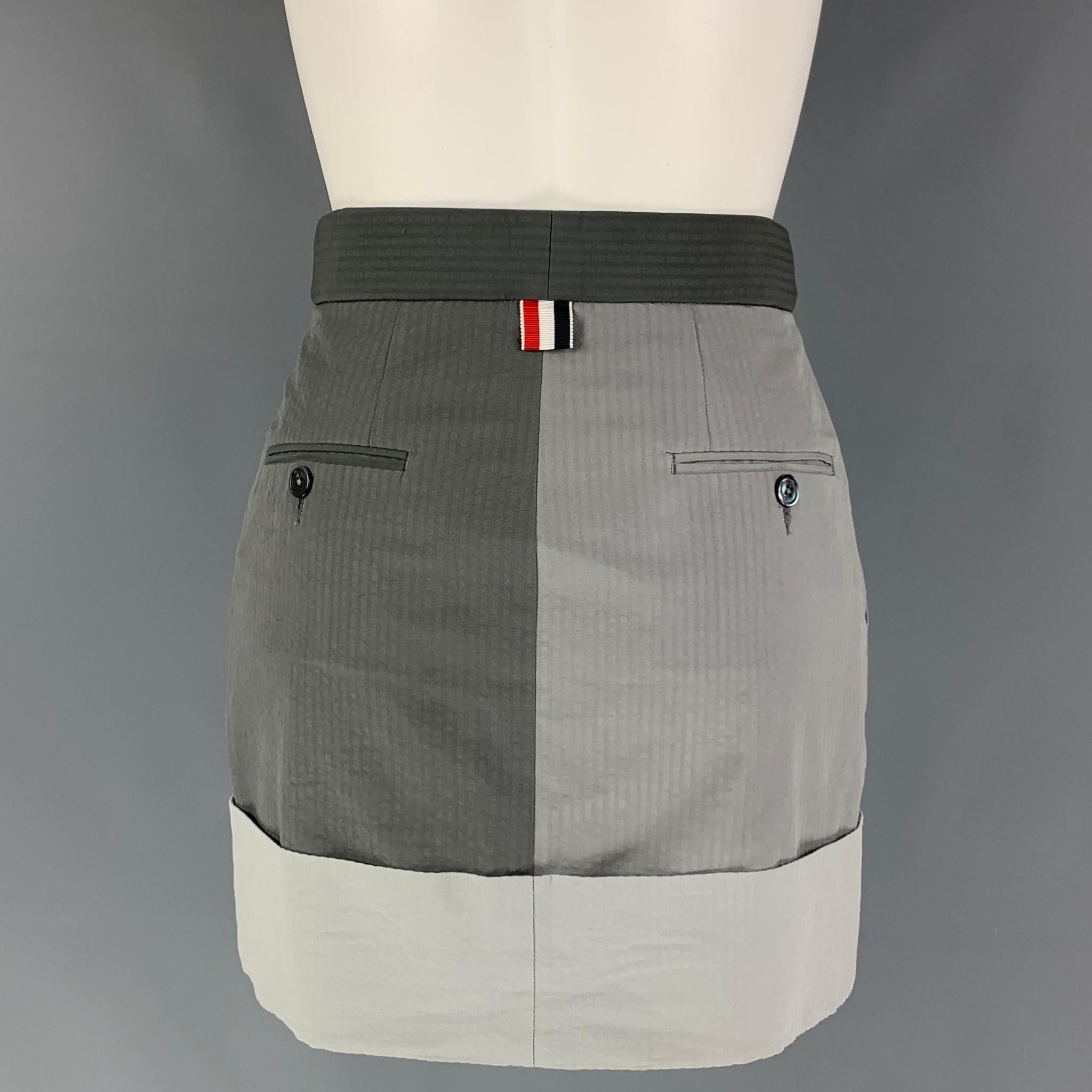 light grey pencil skirt