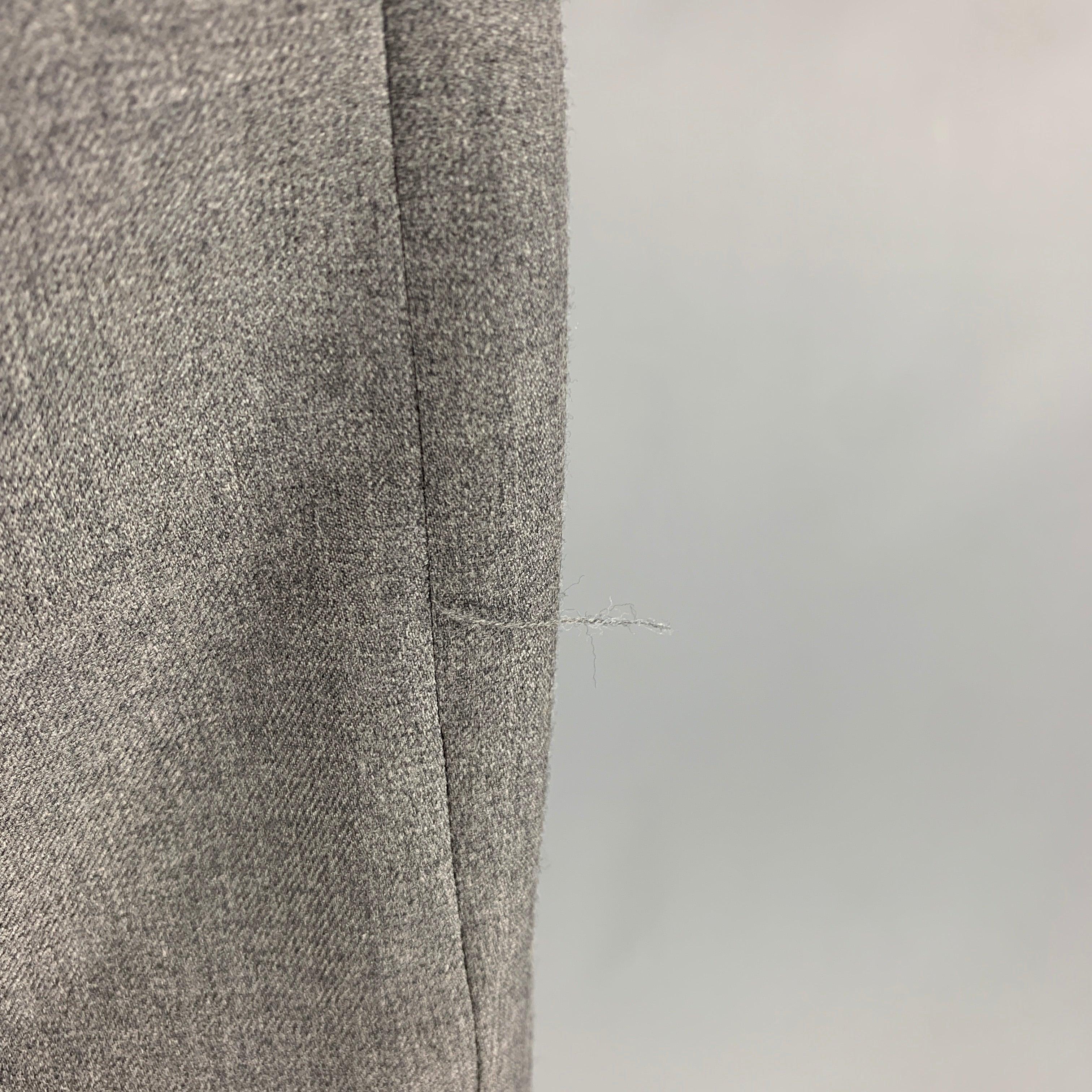 Men's THOM BROWNE Size 40 Grey Tweed 3 button Sport Coat For Sale