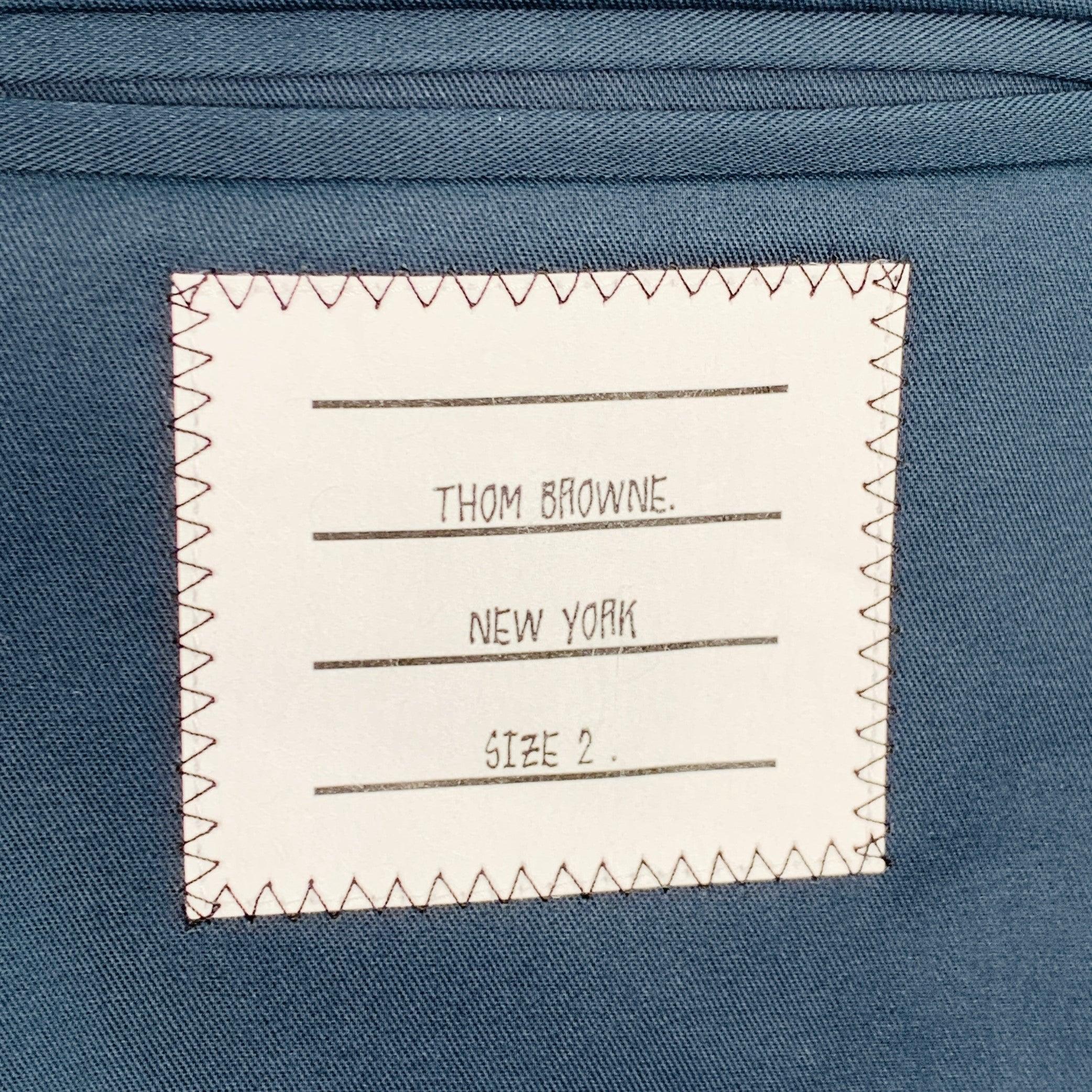 Purple THOM BROWNE Size M Navy Twill Shirt Jacket