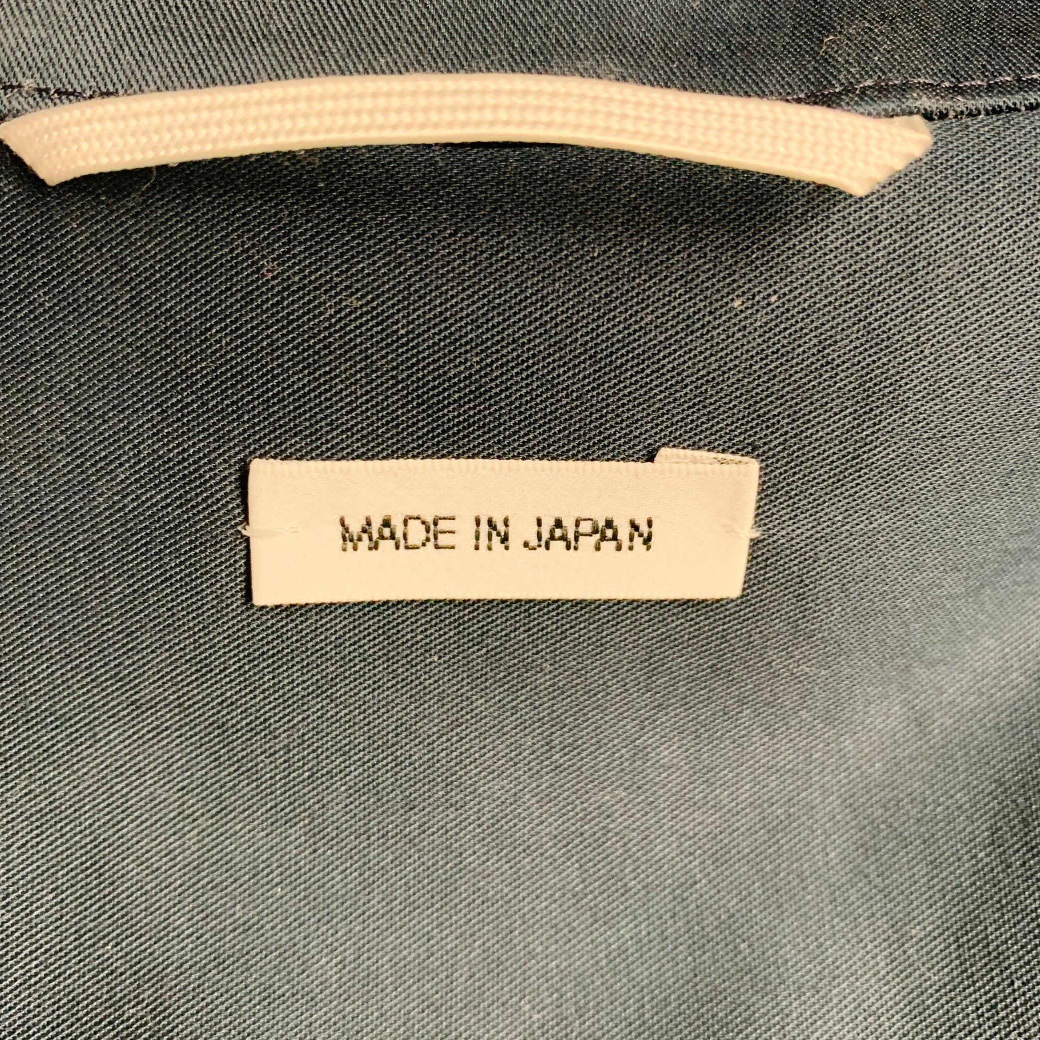 THOM BROWNE Size M Navy Twill Shirt Jacket 1