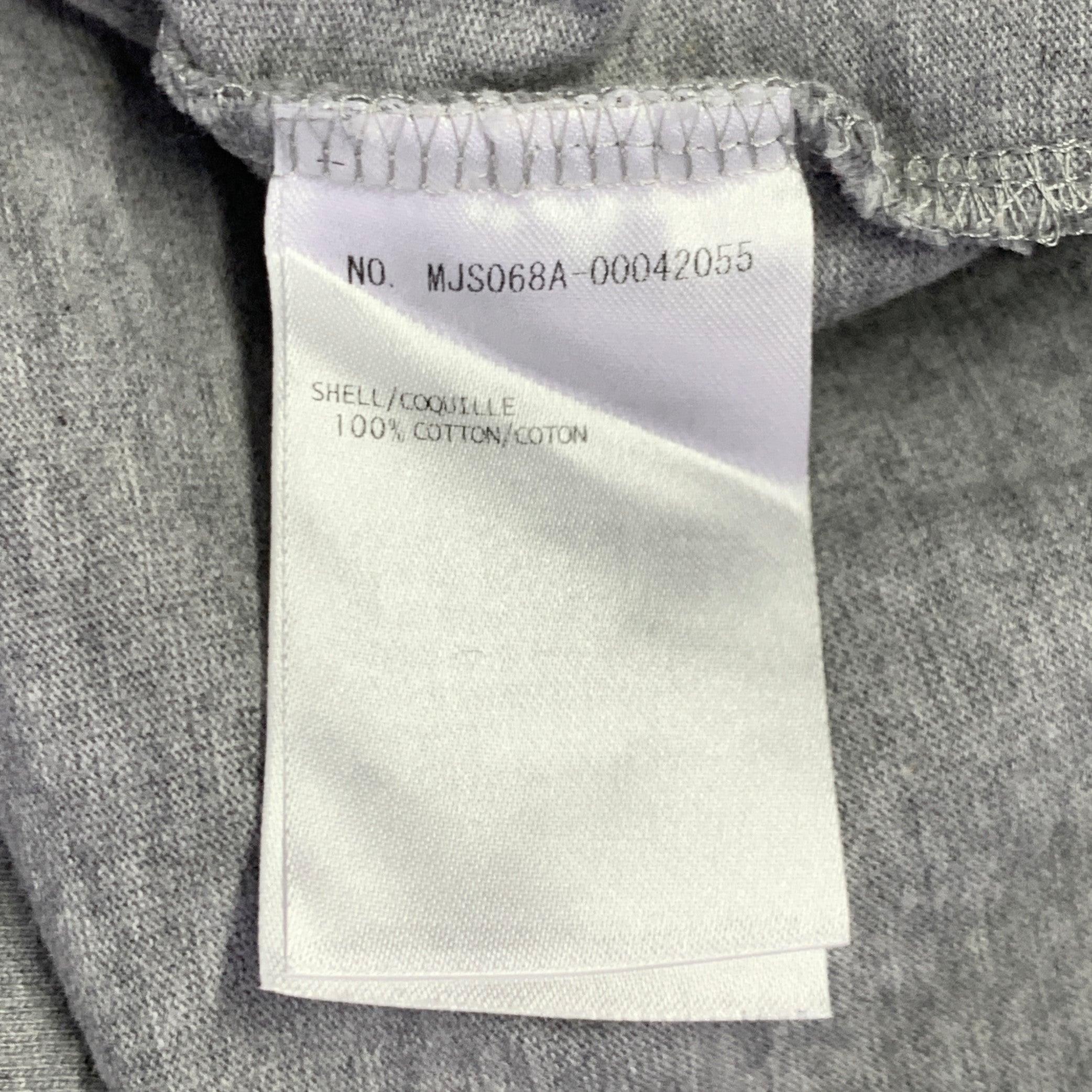 THOM BROWNE Size S Grey Cotton Crew Neck Long Sleeve T-shirt For Sale 2