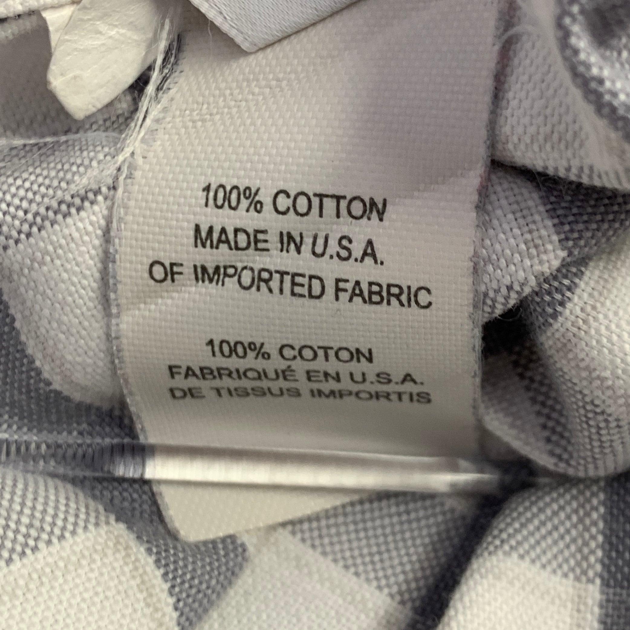 THOM BROWNE Größe S Grau Weiß Oxford Kariertes Langarmhemd aus Baumwolle im Angebot 3
