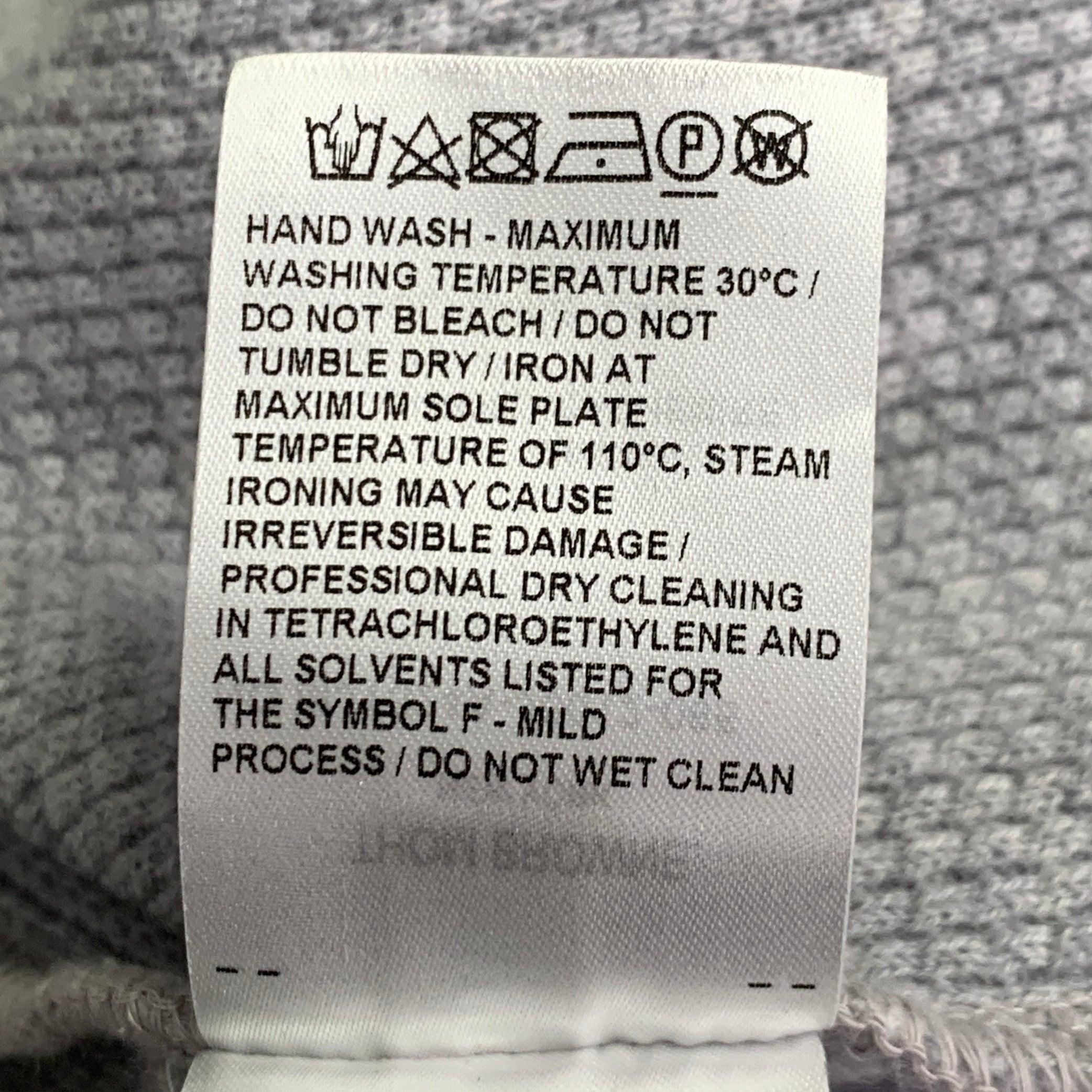 THOM BROWNE Size XL Grey Cream Cashmere Wool Waffle Hoodie Casual Top For Sale 3
