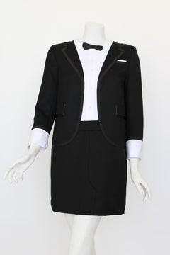 Thom Browne tuxedo trompe l'oeil dress