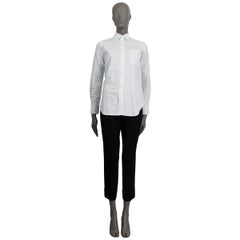 THOM BROWNE white cotton Button Up Shirt 1 XS