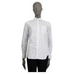 THOM BROWNE white cotton Button Up Shirt 1 XS