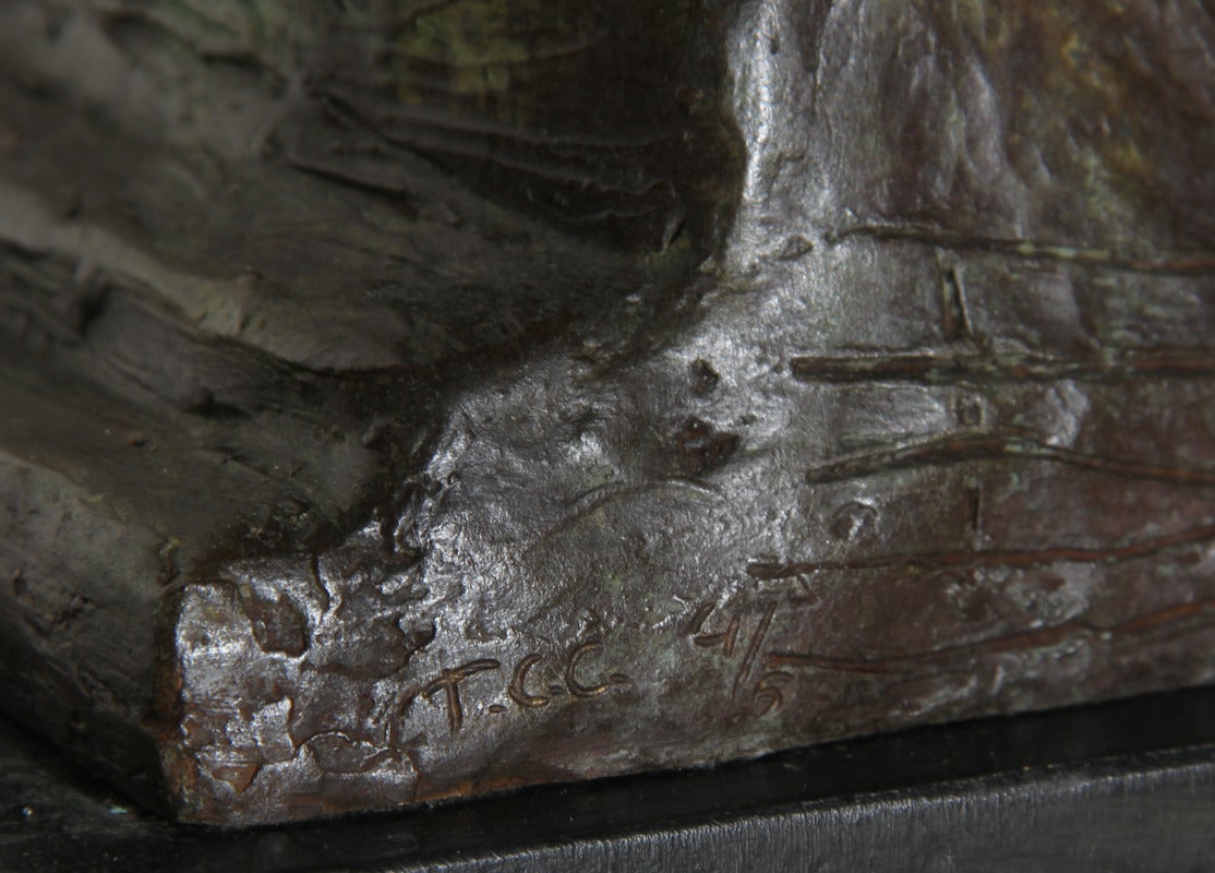 Quatre signes de la Terre : Chaque œil est une Terre, sculpture en bronze de Thom Cooney-Crawford en vente 4