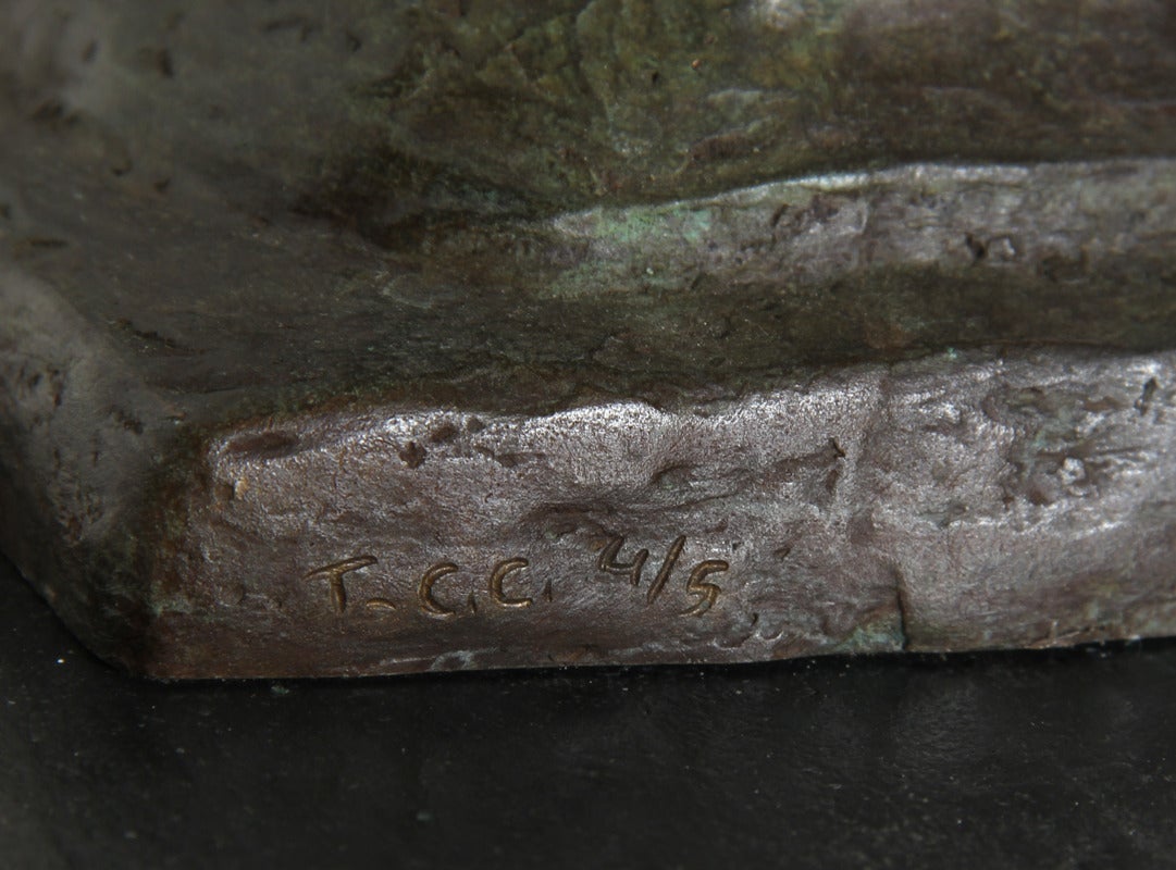 Quattro segni della Terra: Wingeo, scultura in bronzo di Thom Cooney-Crawford in vendita 4