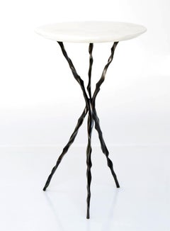 Thom Drink Table with Onyx Top by Fakasaka Design