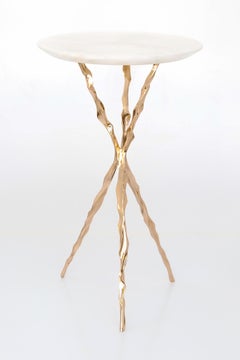 Thom Drink Table with Onyx Top by Fakasaka Design