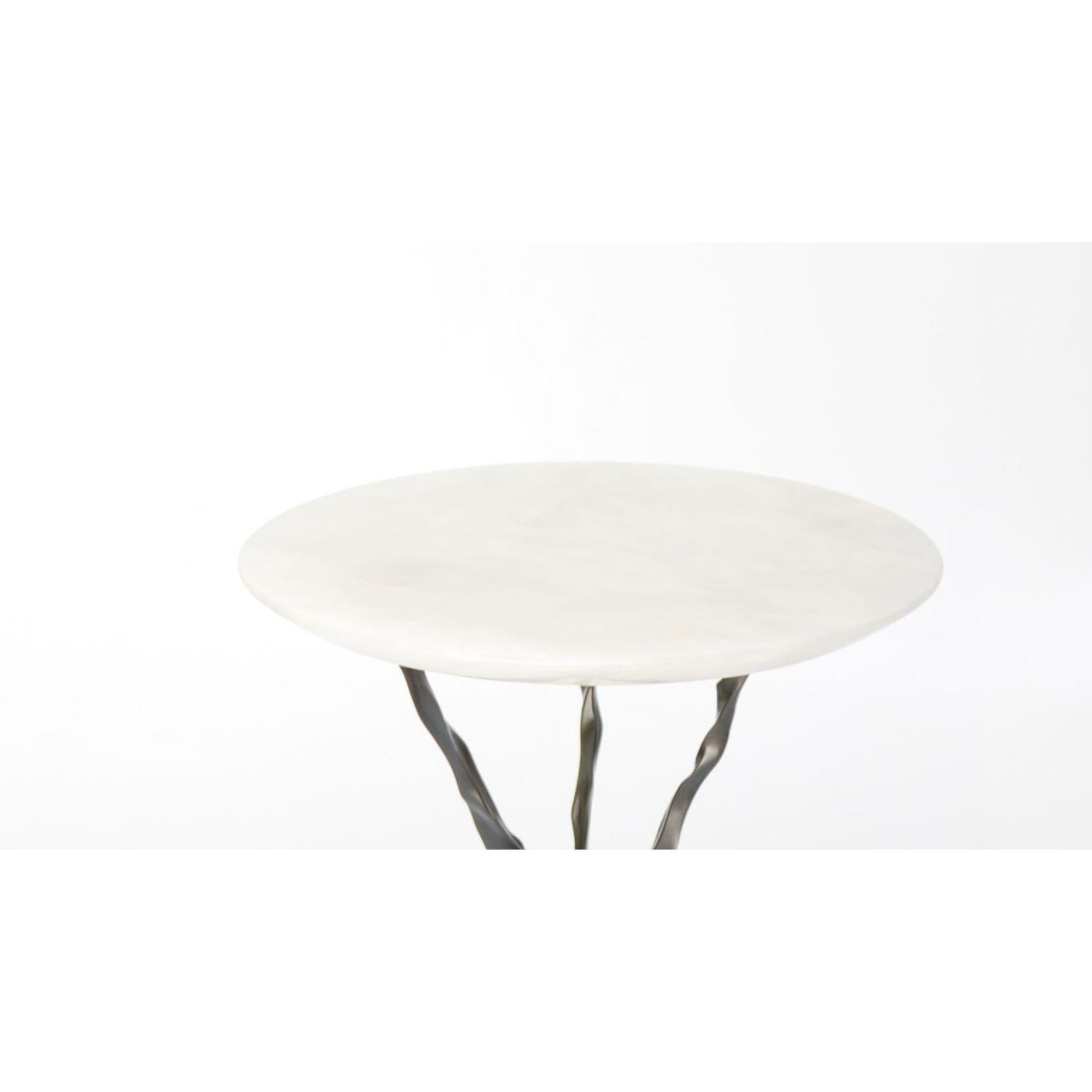 Brazilian Thom Drink Table with Onyx Top by Fakasaka Design For Sale