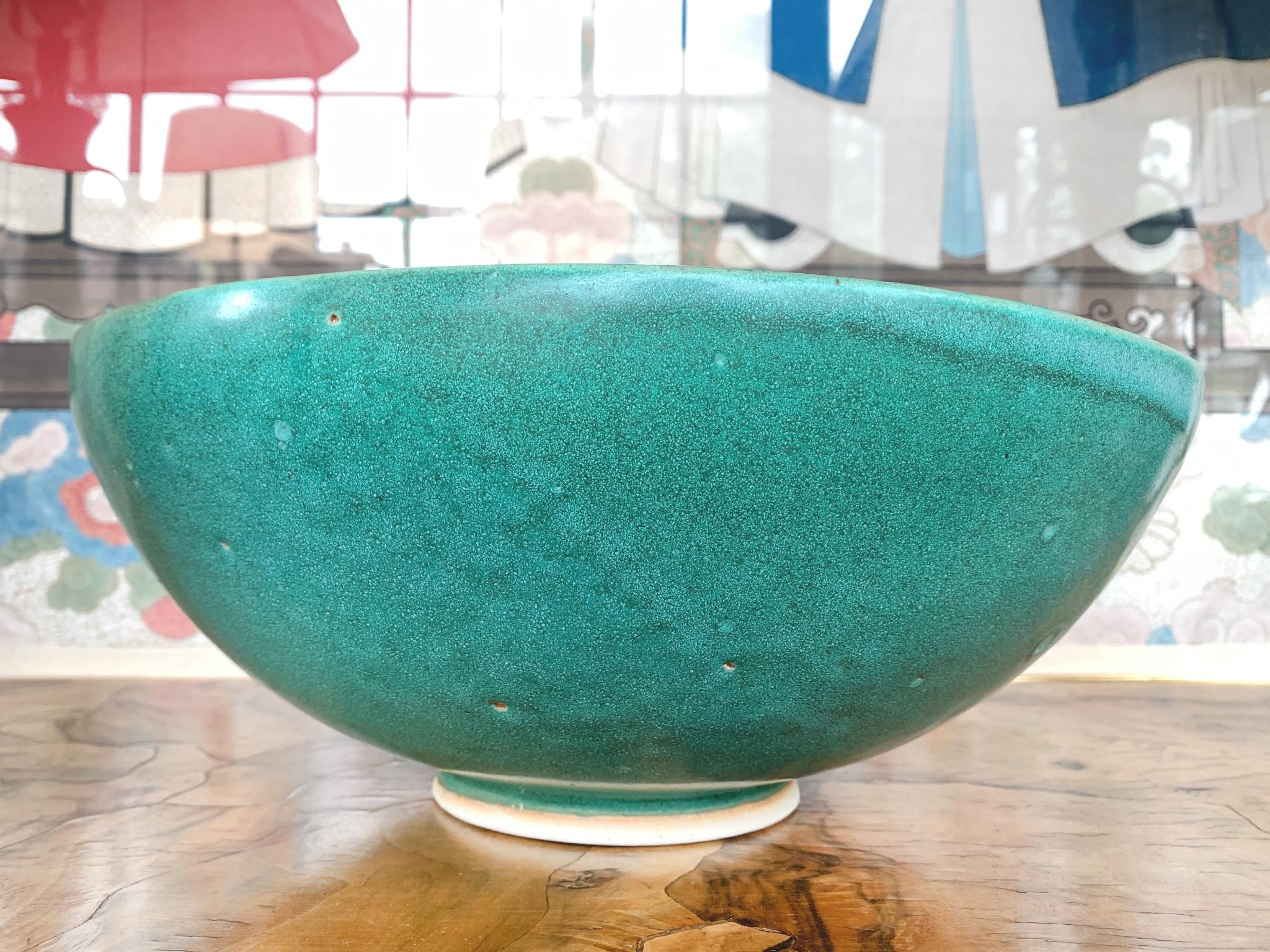 Thom Lussier Ceramic Bowl #22, From the Oxidized Copper Collection In New Condition For Sale In New York, NY