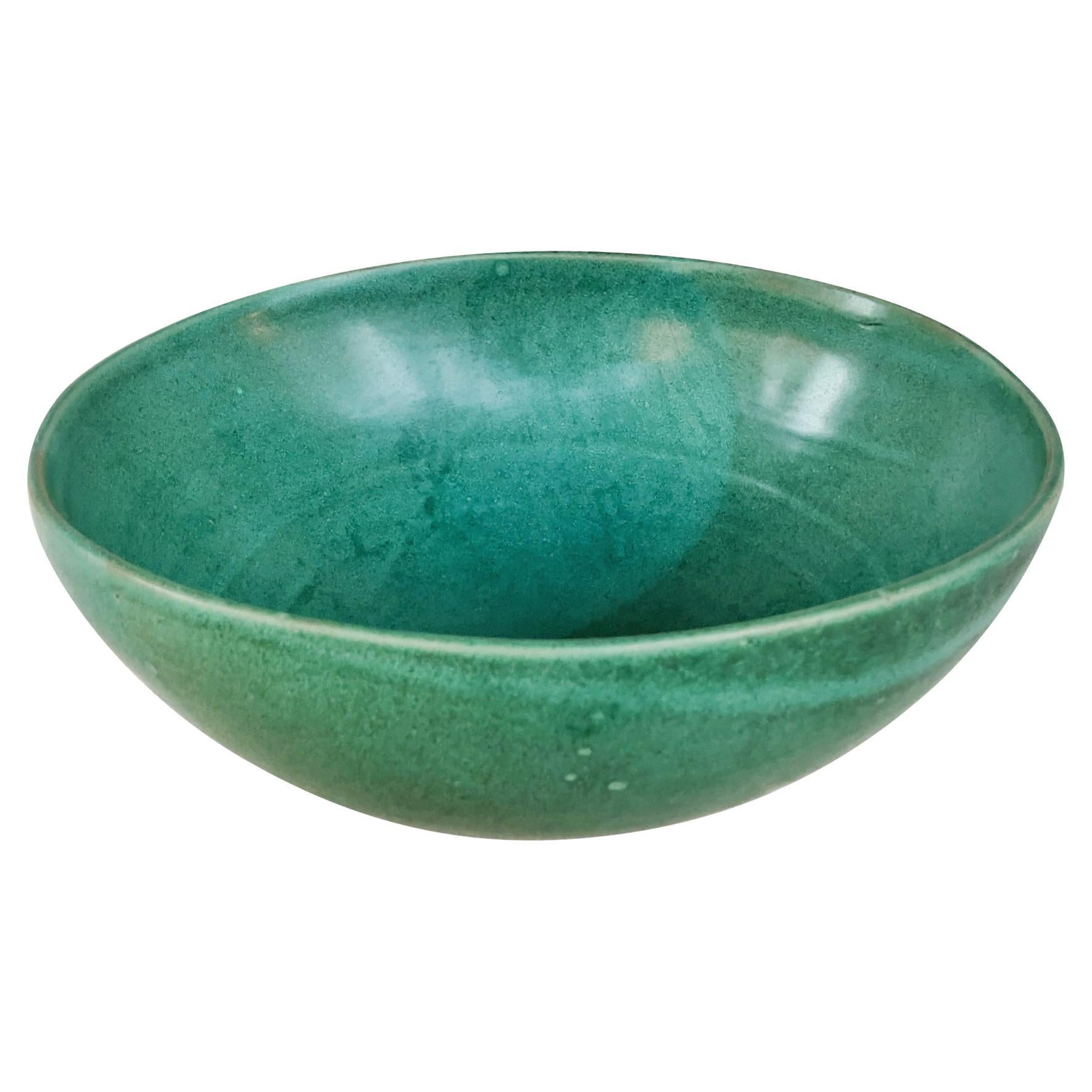 Thom Lussier Ceramic Bowl #22, From the Oxidized Copper Collection For Sale