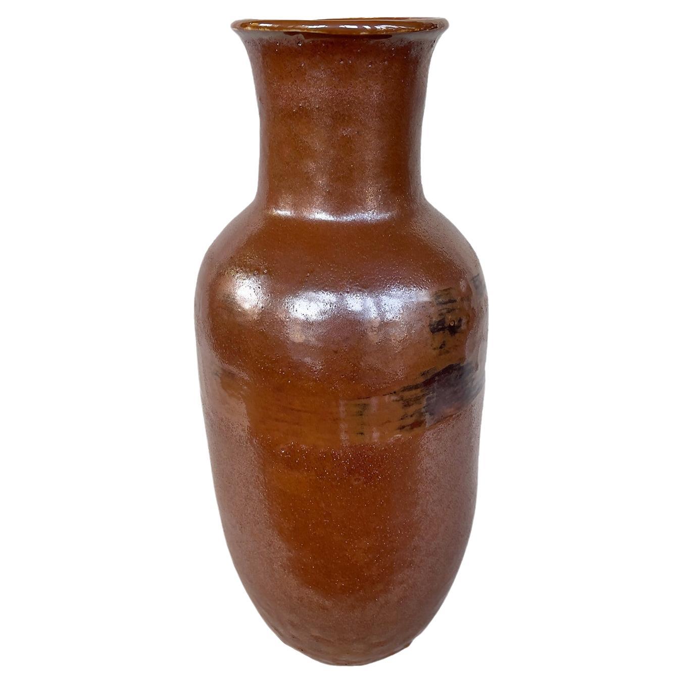Vaso in ceramica Thom Lussier #15, dalla collezione Rame ossidato