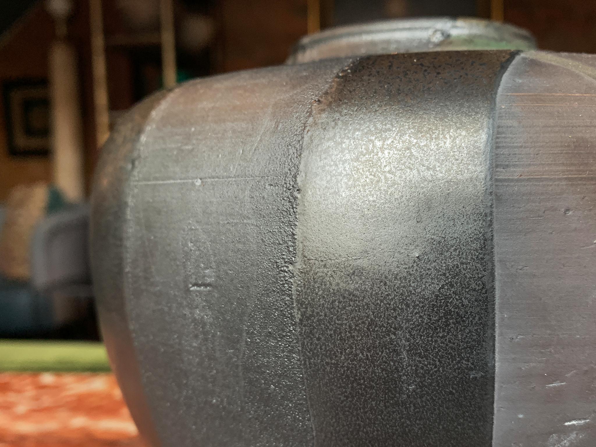 Contemporary Thom Lussier Green and Metallic Black Ceramic Pot