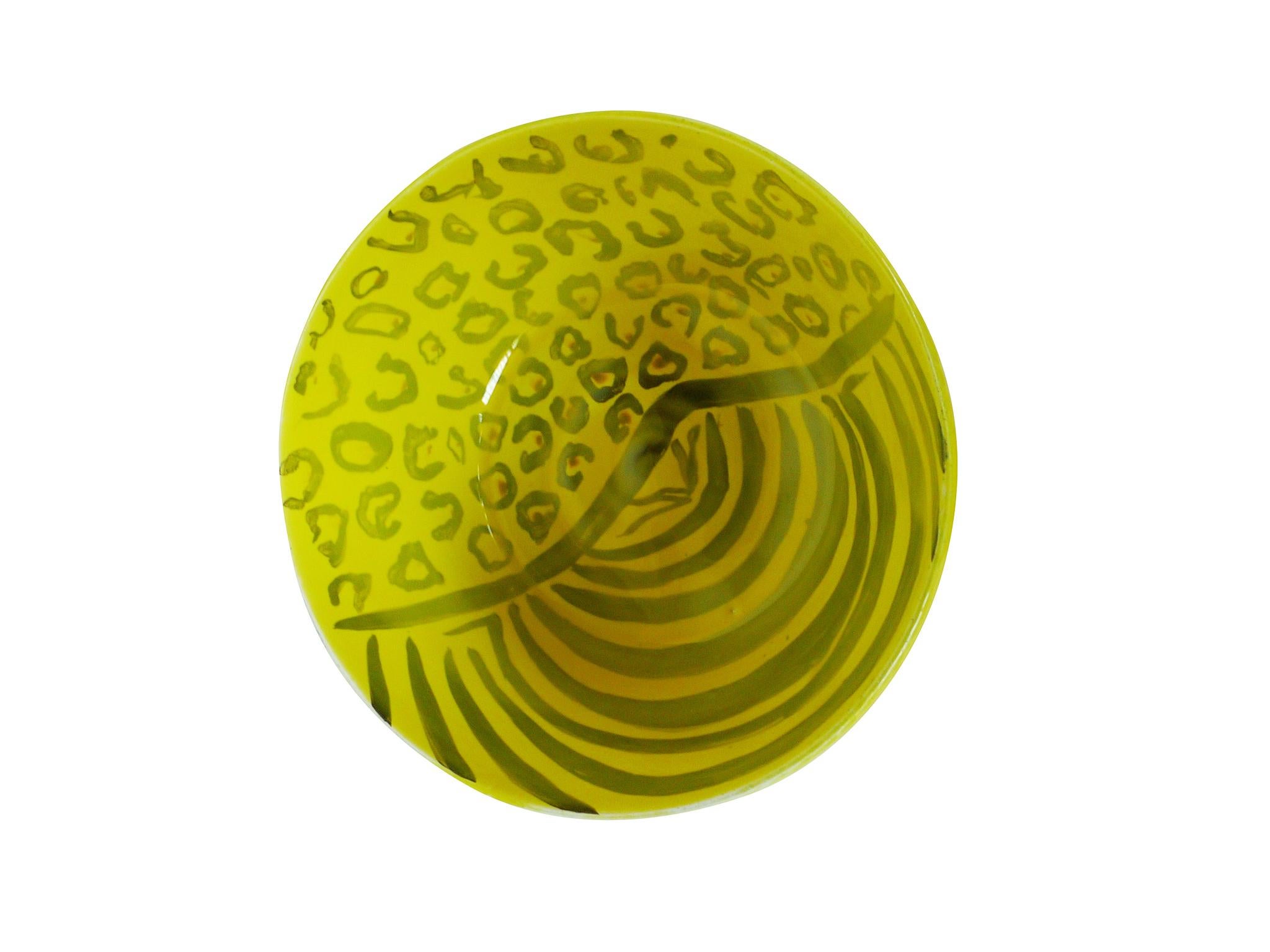 American Thom Lussier Yellow Ceramic Bowl