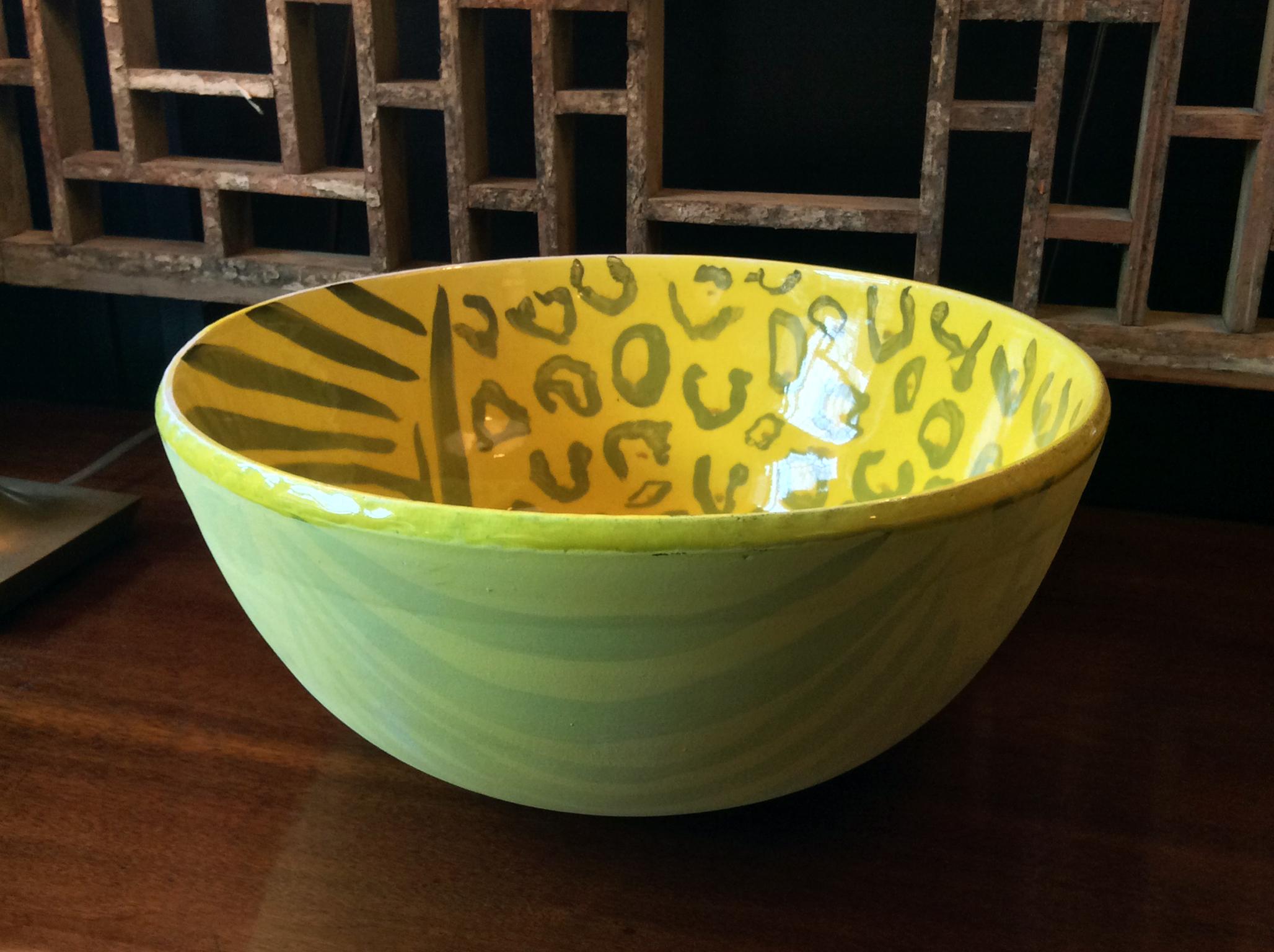 Stoneware Thom Lussier Yellow Ceramic Bowl