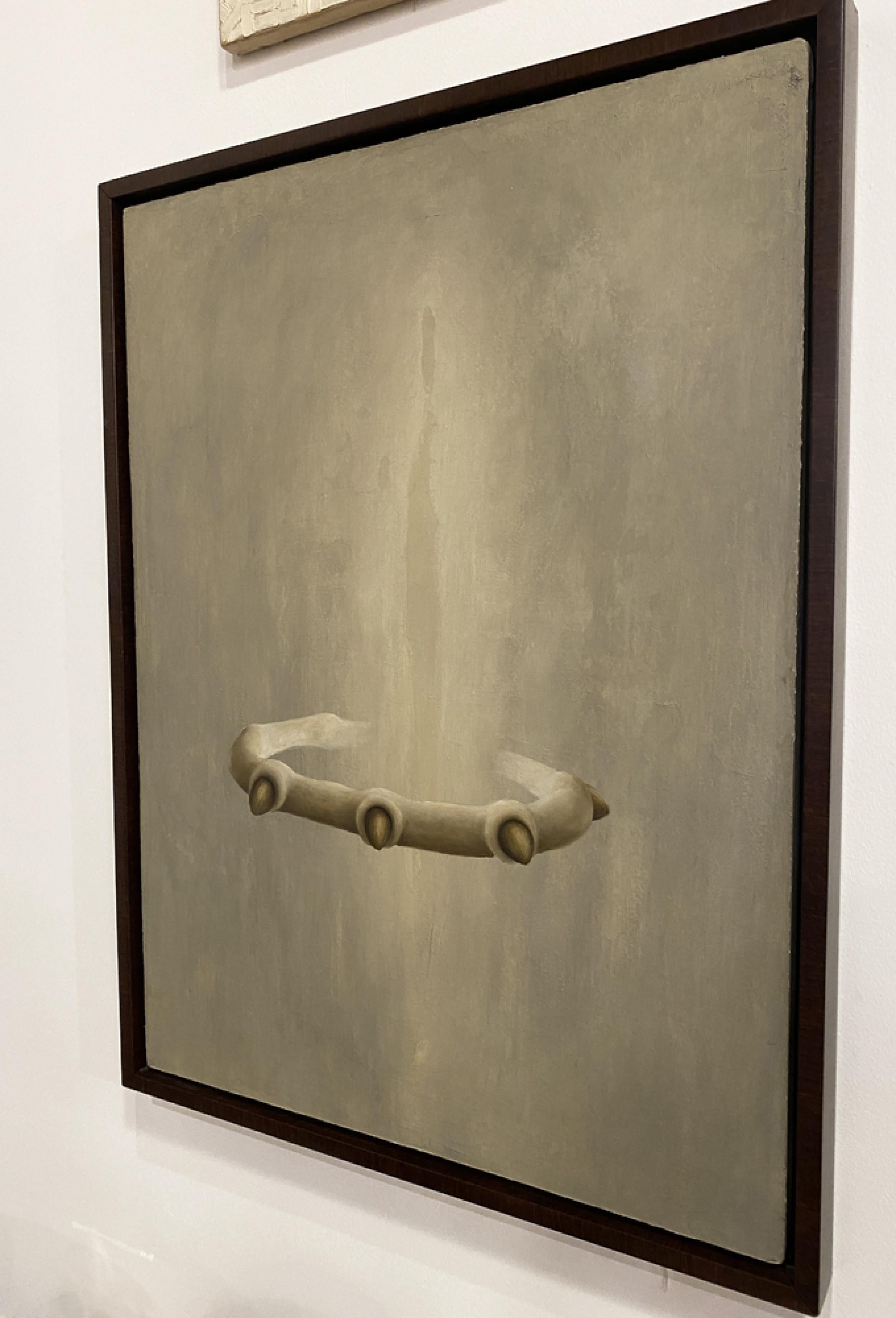 Niederländisches gerahmtes abstraktes Gemälde von Thomas Albers mit dem Titel „Arx Sapiens“ (1991) (20. Jahrhundert) im Angebot