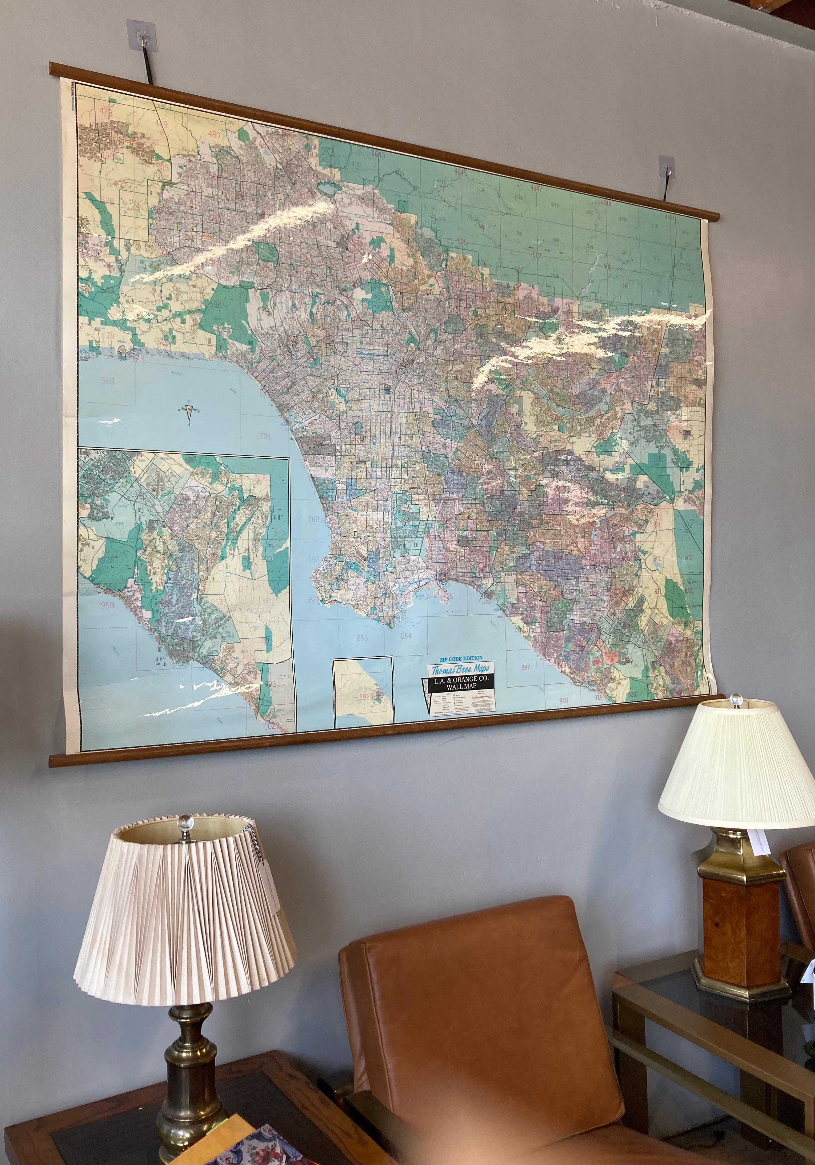 Thomas und Bros. Vintage Los Angeles und Orange County Karte 3