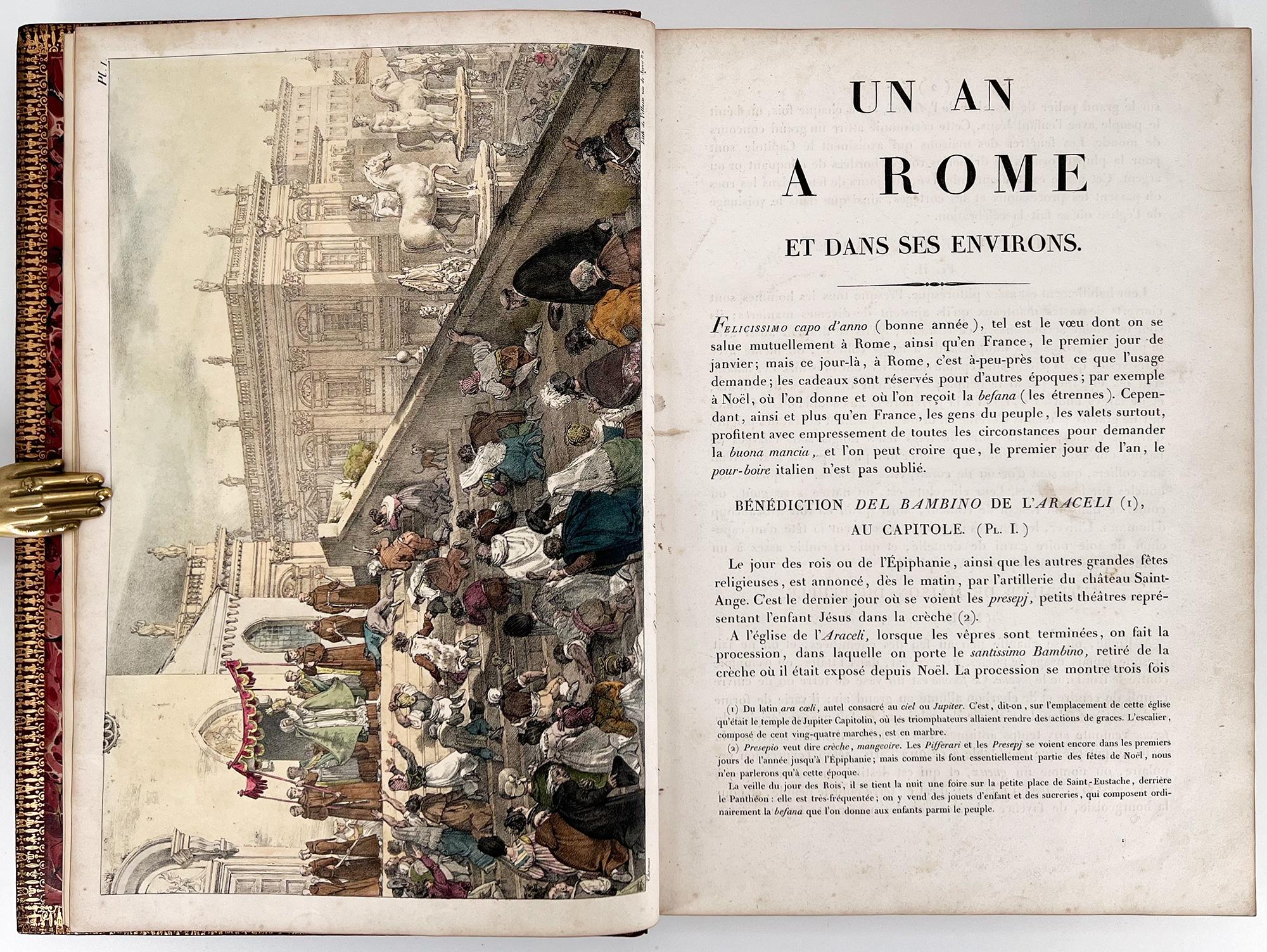 Thomas, Antoine Jean-Baptiste - Un an à Rome et dans ses environs.... en Excelente estado para la venta en Middletown, NY