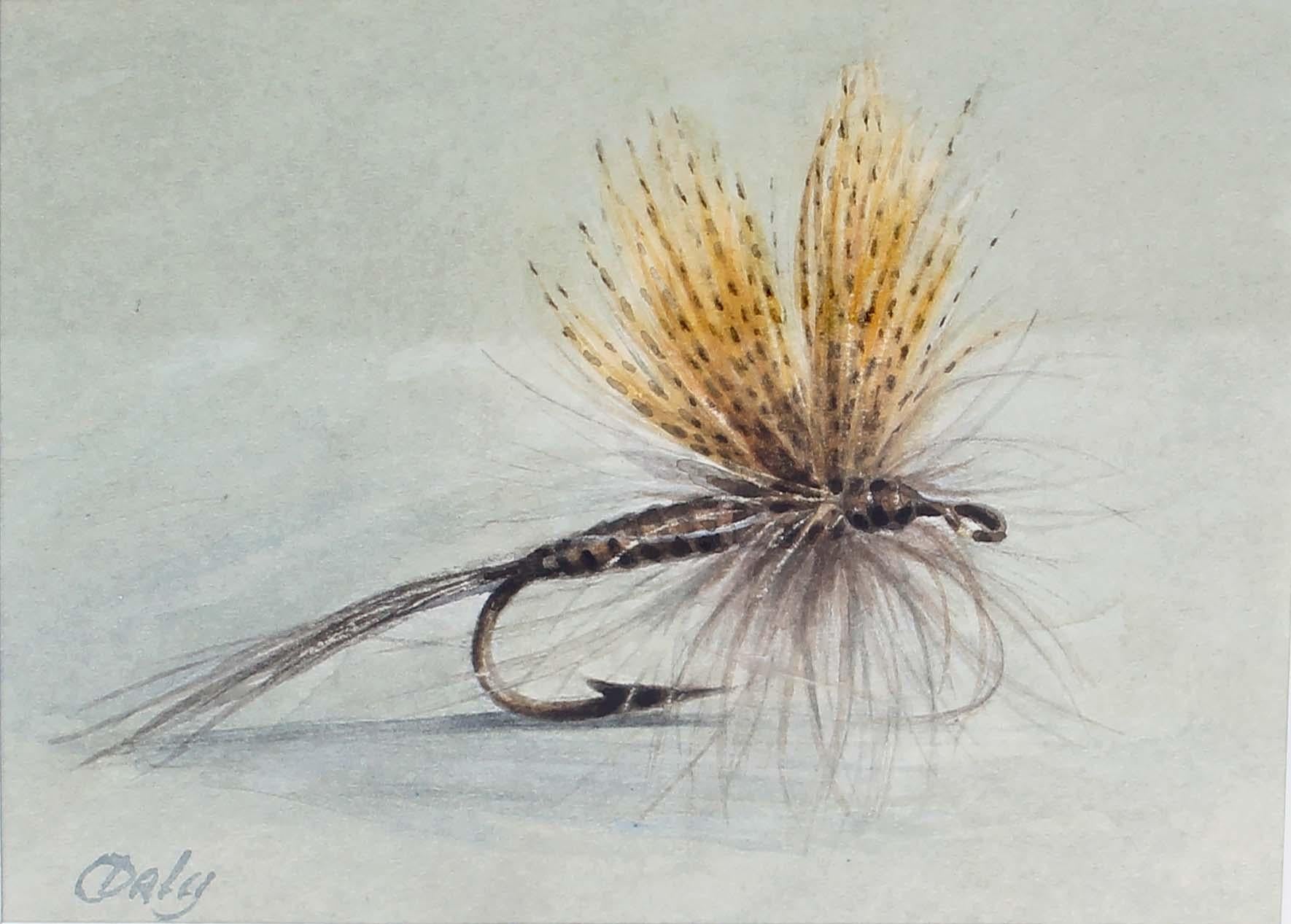 Pesca Deportiva Pintura Realista Americana Enmarcada Moderna Thomas Aquinas Daly en venta 2