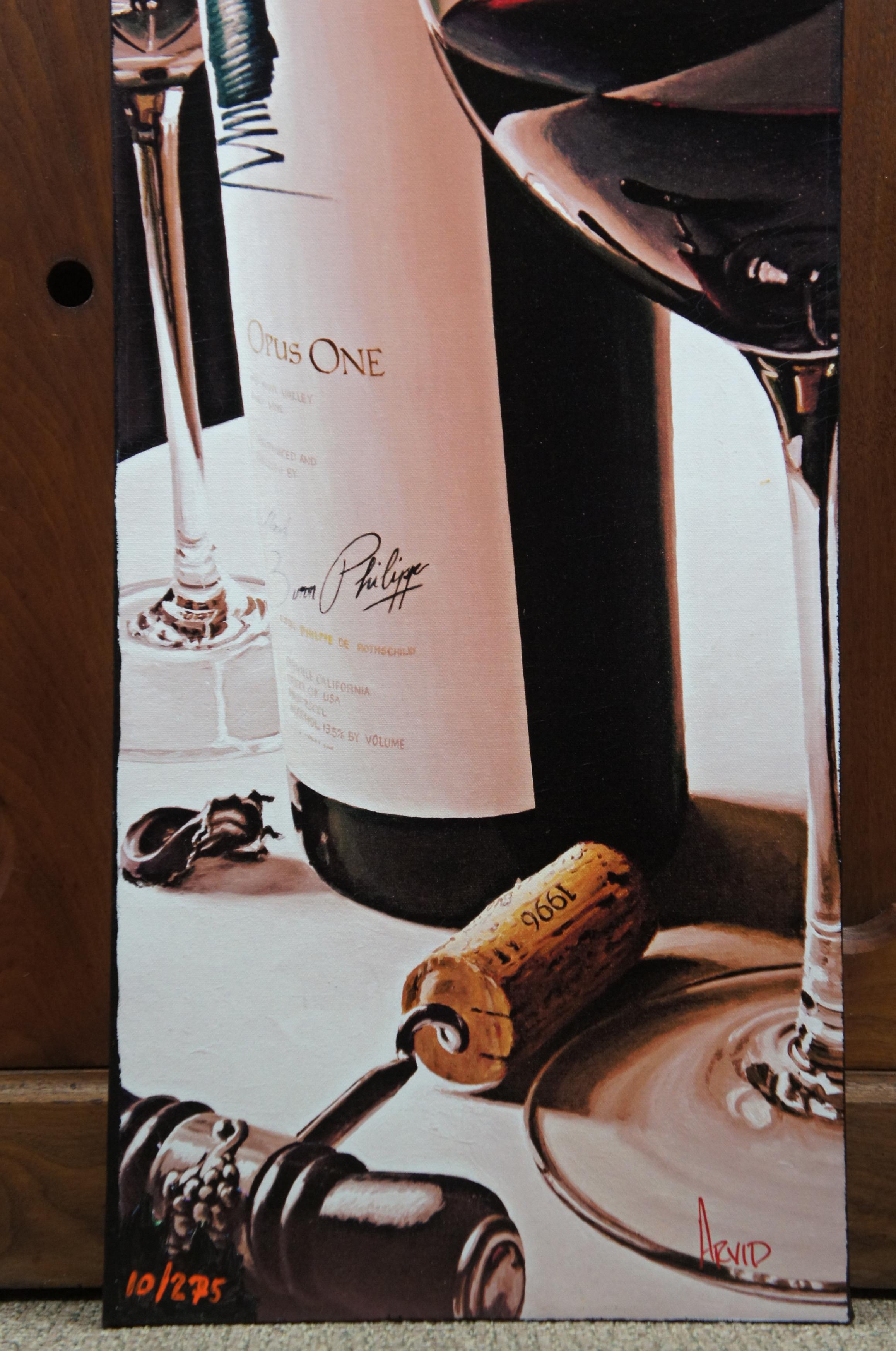 Thomas Arvid America’s Bordeaux Giclee on Canvas Opus One Wine 2
