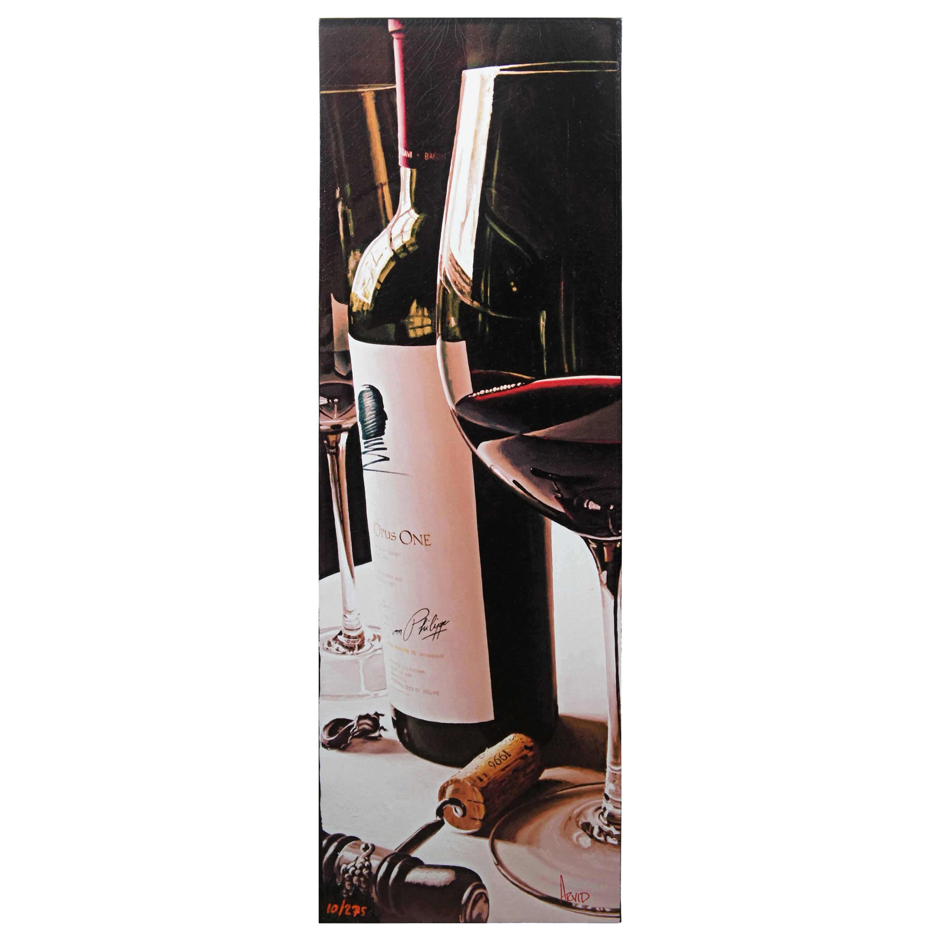 Thomas Arvid America’s Bordeaux Giclee on Canvas Opus One Wine